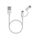Xiaomi 2-in-1 USB Cable Micro USB to Type C (30cm) White